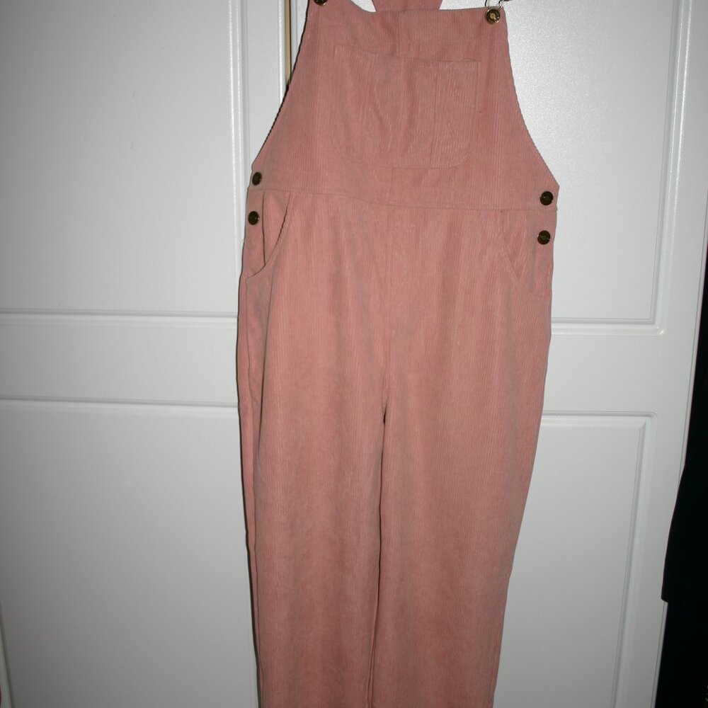Pink Corduroy Overalls